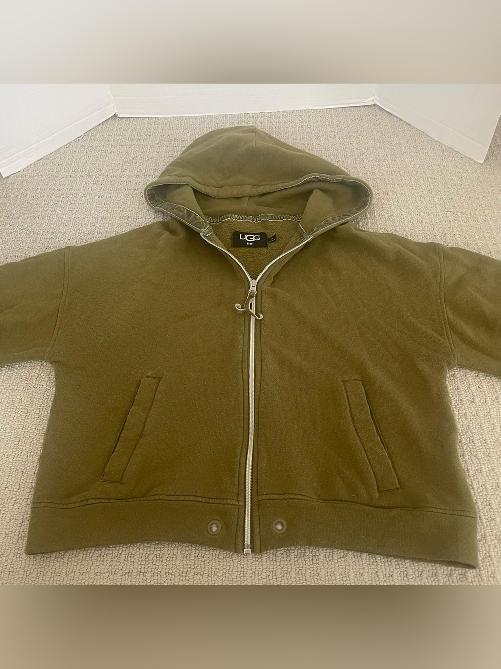 Women’s UGG Olive color zip up hoodie